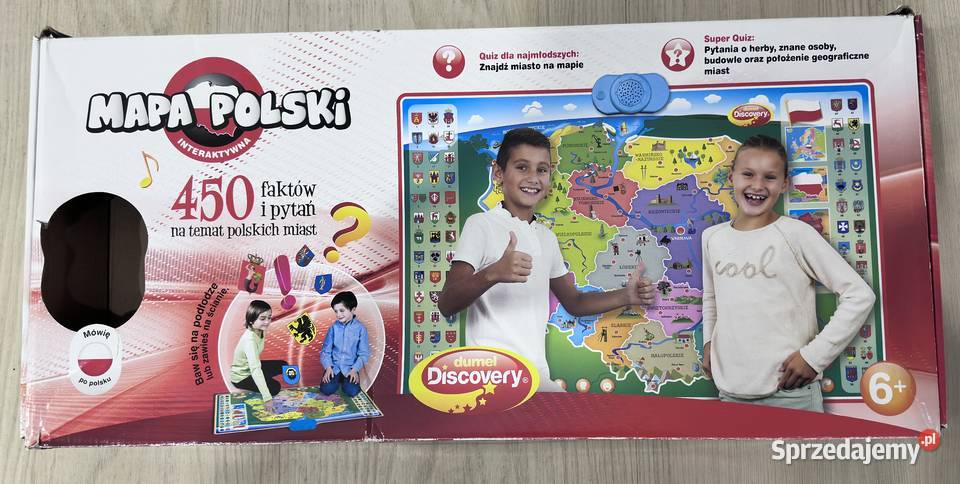 Mapa Polski interaktywna 6 lat+ Warszawa sprzedam