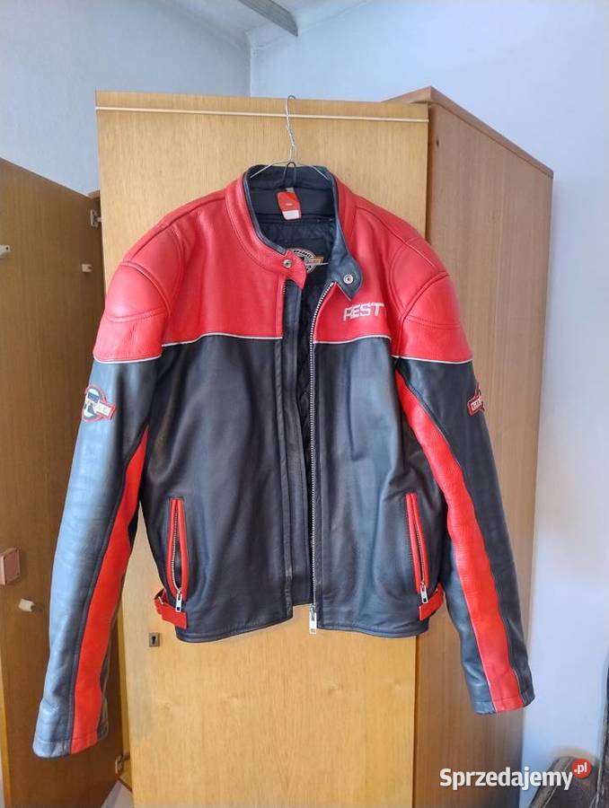 Kurtka motocyklowa skórzana Łazy