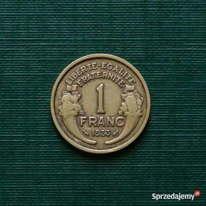 FRANCJA 1 frank 1933r Gliwice