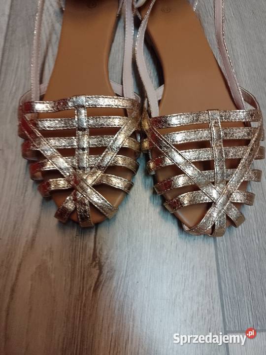 41 Gold Rose Złote baleriny wieczorowe na Balerinki Kraków