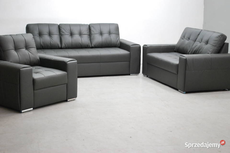 RIY KOMPLET 321 sofy kanapy zestaw SKÓRA 9117 wielkopolskie