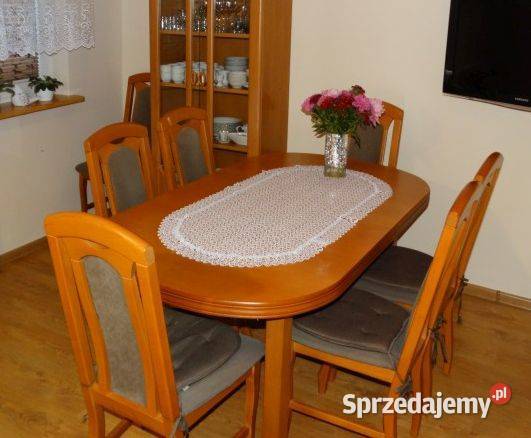 stół i 6 krzeseł Stoły, krzesła, biurka Kwidzyn