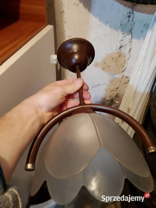 Żyrandol szkło matowe Lubartów