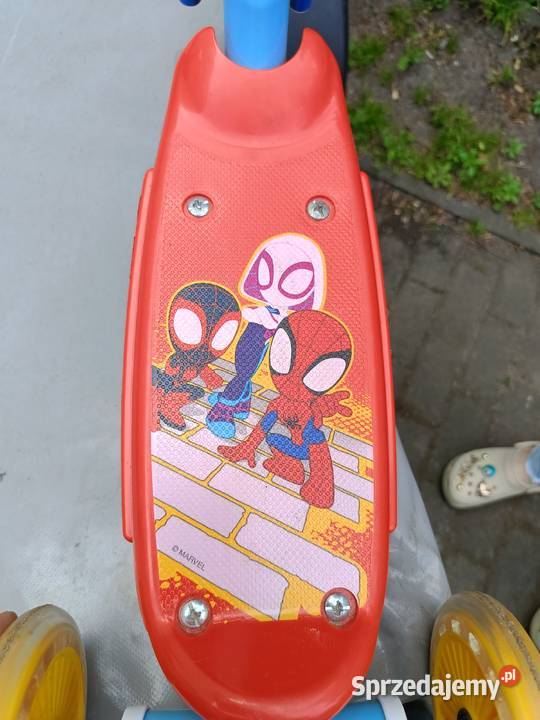 Hulajnoga trójkołowa z Spidermanem Rolki, wrotki i hulajnogi