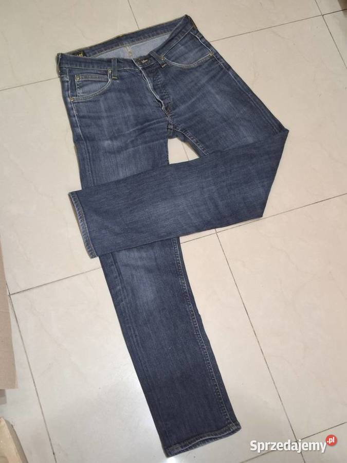 Lee S czarne jeansy W28 L32 regular straight czarny małopolskie Kraków
