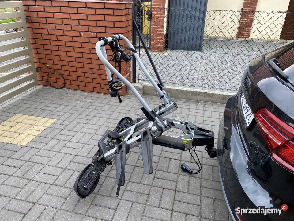 Uchylny składany bagażnik na dwa rowery na hak sprzedam