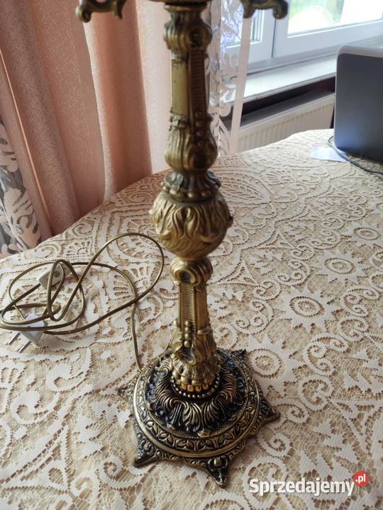 ponad 3 mosiądzu kandelabr lampa stara Gorzów Wielkopolski