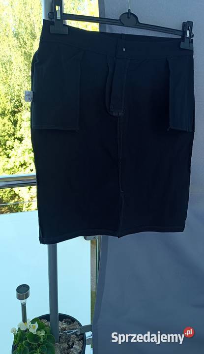 Nowa czarna jeansowa mocno rozciągliwa spódnica Radzyń Podlaski