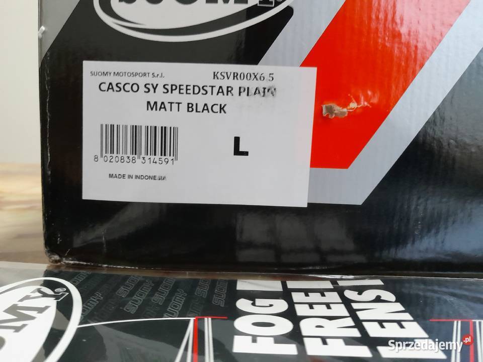 Kask Suomy Speedstar Black Matt rozmiar L Nowy Kaski i akcesoria