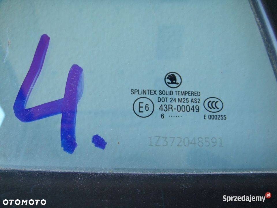 DRZWI PRAWY TYŁ TYLNE SKODA OCTAVIA II 2 świętokrzyskie Włoszczowa