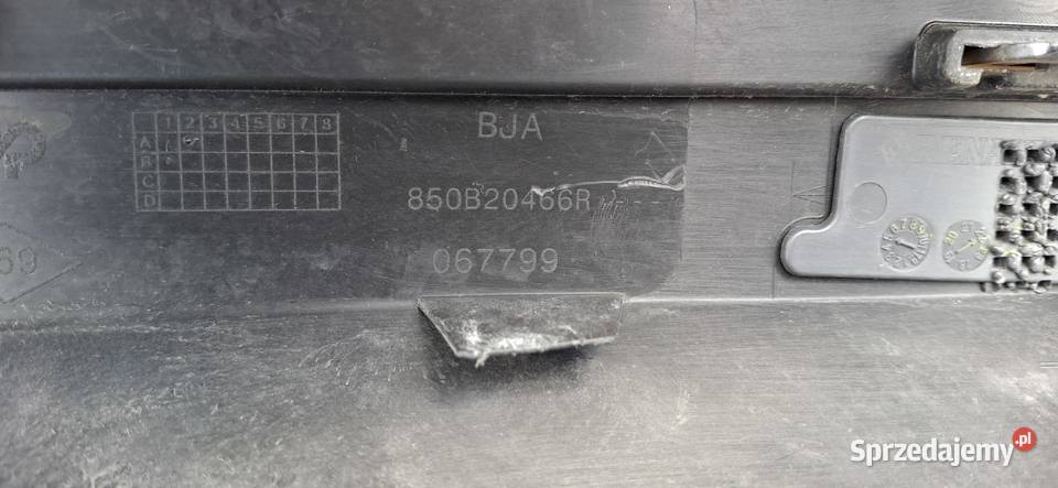 RENAULT CLIO V 5 DOKŁADKA ZDERZAKA TYŁ DYFUZOR Bieleń