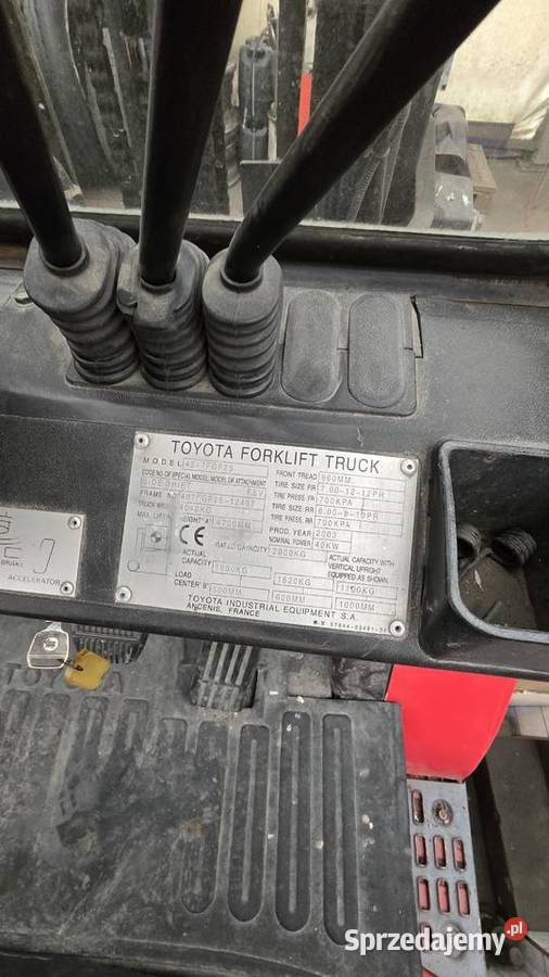 wózek widłowy TOYOTA 7FG25 25tony TRIPLEX gaz