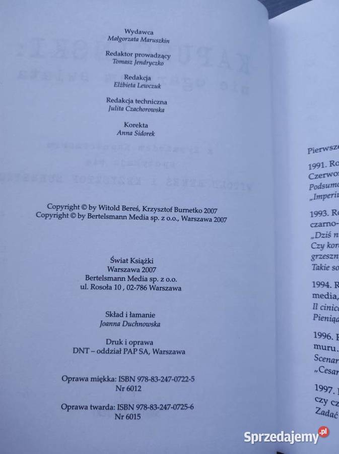 Kapuściński nie ogarniam świata Krzysztof Kielce