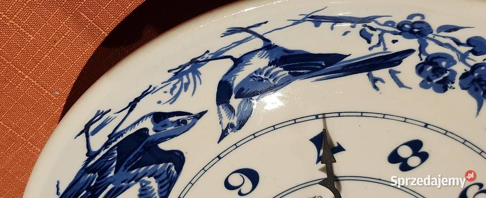 Porcelanowy zegar fajans Gliwice sprzedam
