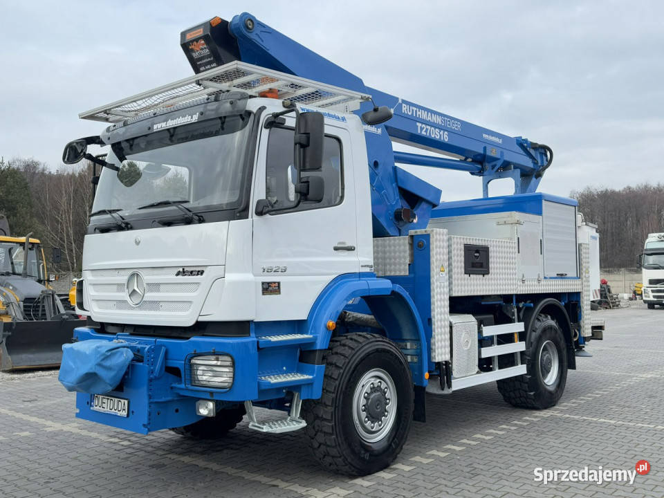 Mercedes AXOR 1829 4x4 Zwyżka RUTHMANN STEIGER Widełki