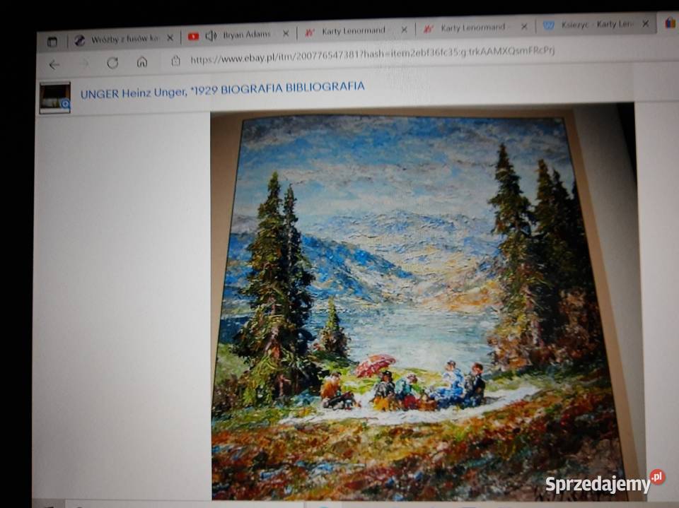 Obraz Heinz Wolfgang Unger 1929 PIKNIK Siemianowice Śląskie