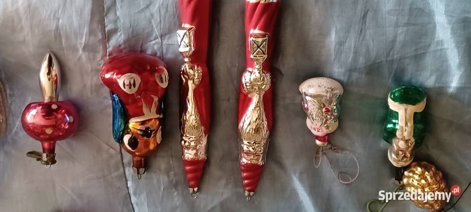 bombki choinkowe szklane i plastyczne zlocone Poznań sprzedam