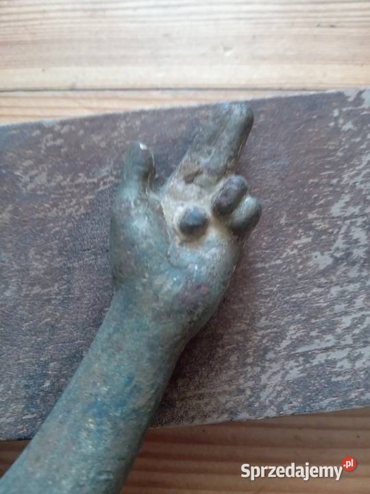 Stary krucyfiks zeliwny Antyki