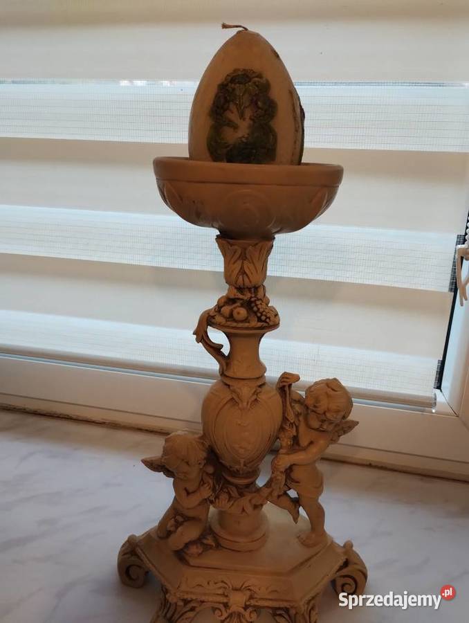 Figurka lampa świecznik vintage ASntini małopolskie Wieliczka