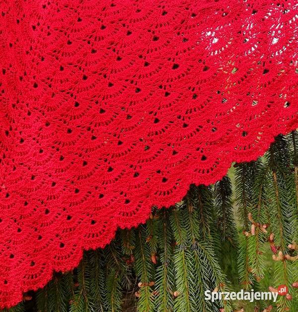 Chusta rękodzieło na szydełku