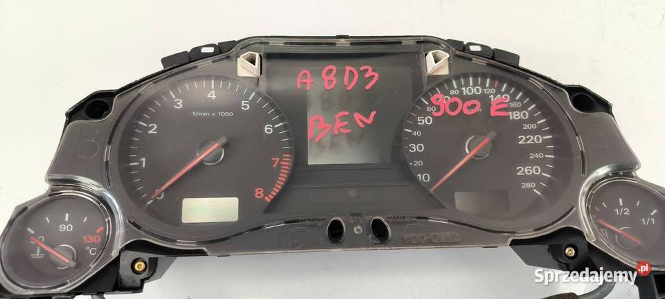LICZNIK ZEGAR AUDI A8 D3 4E0920900E Lipno