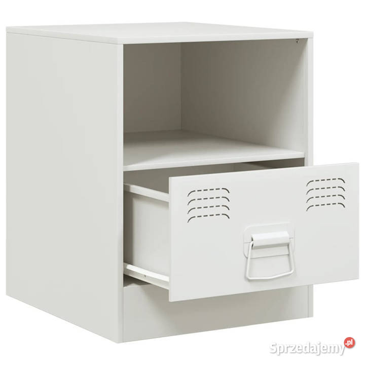 Szafki nocne 2 białe 345x39x44 stal WM841762 Warszawa