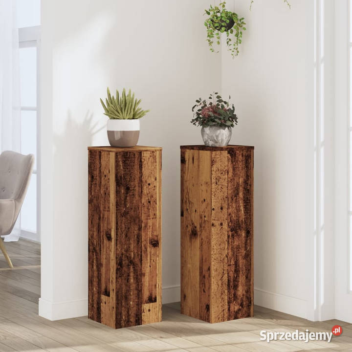 Stojaki na rośliny 2 stare drewno 25x25x80 Warszawa sprzedam
