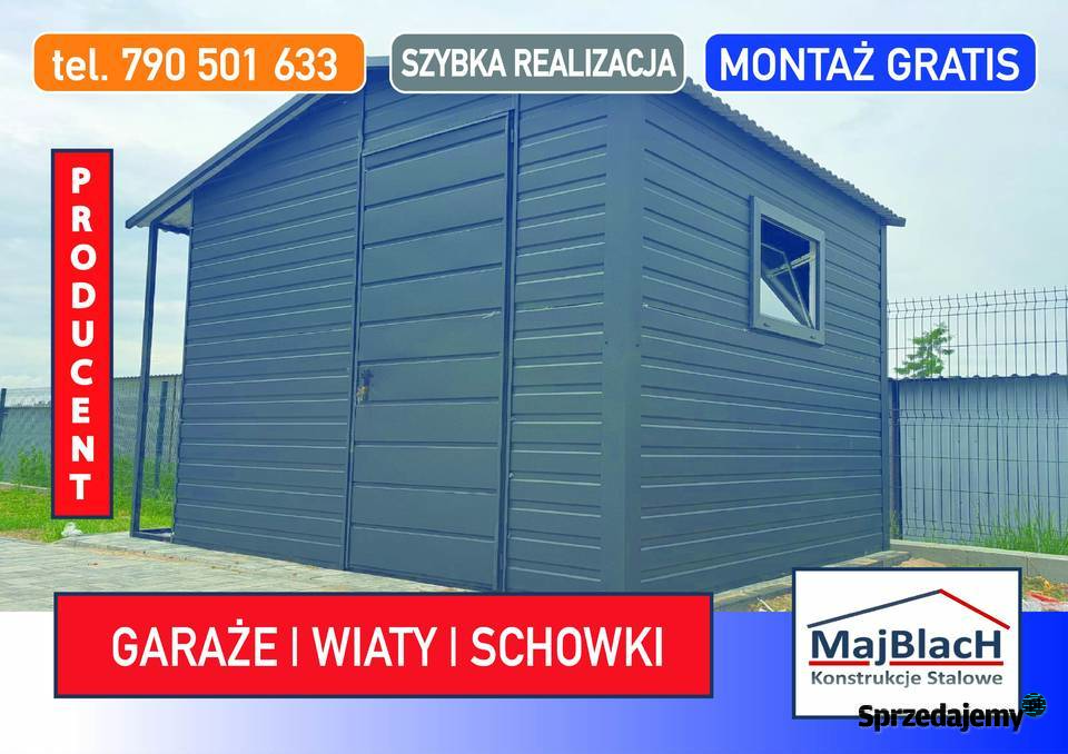 Garaż Blaszany Wiata Narzędziowa Schowek Altana Lębork
