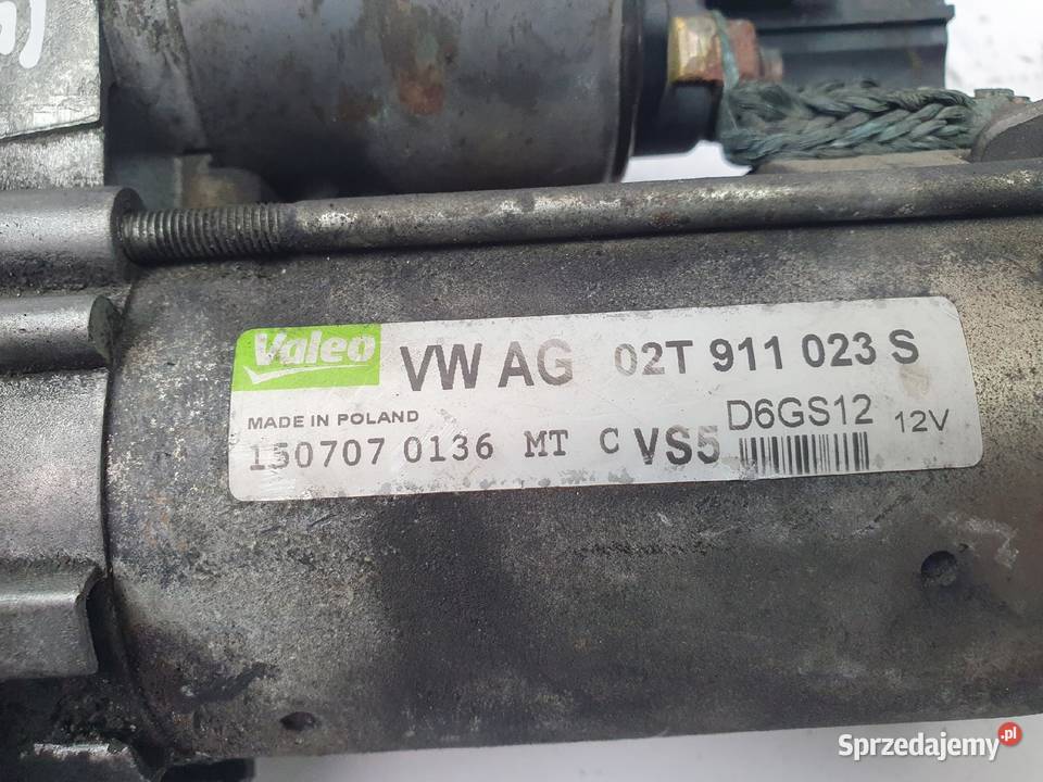 ROZRUSZNIK Audi A3 8P 16 FSI Valeo 02T911023S