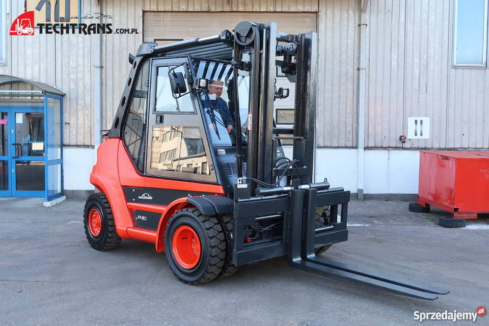 Linde H60 T wózek widłowy Linde 8 Ton przesuw Elbląg