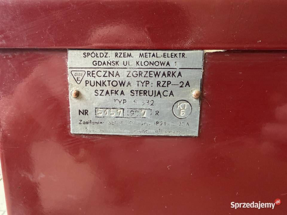 Ręczna zgrzewarka punktowa RZP2A NOWA Wojtkówka