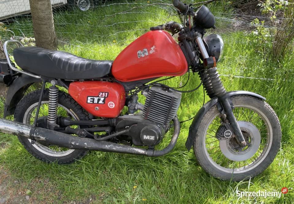 Oryginalna mz Etz 251 Rejestracja na zabytek Złotoryja