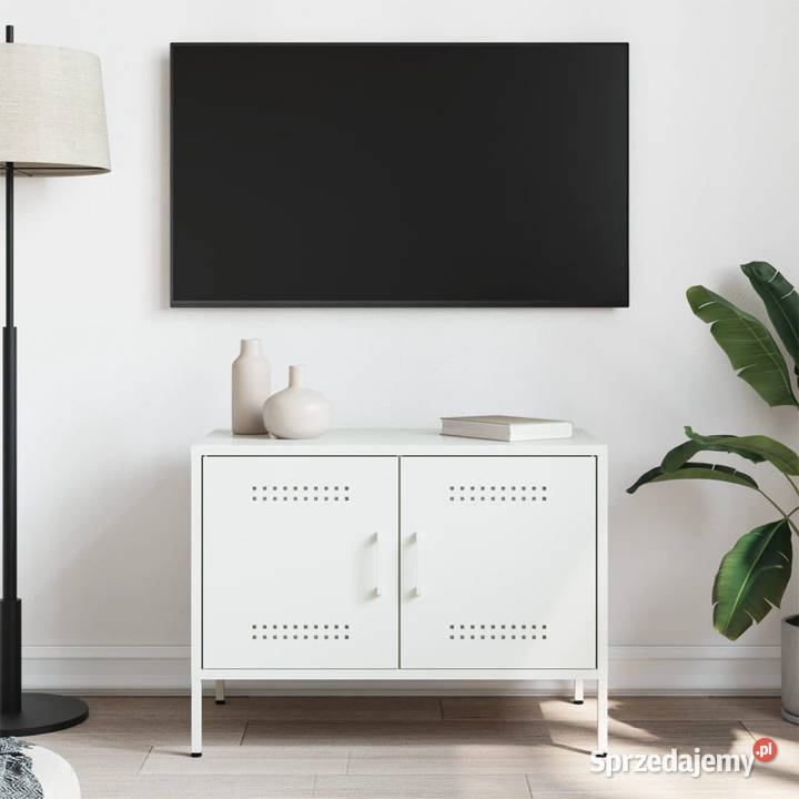Szafka pod telewizor biała 68x39x505 stalowa Warszawa