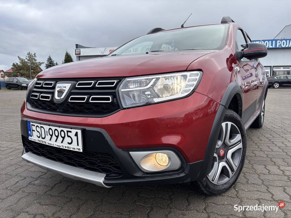 Dacia Sandero Stepway 2019r Navi Kamera Super autoalarm Iława