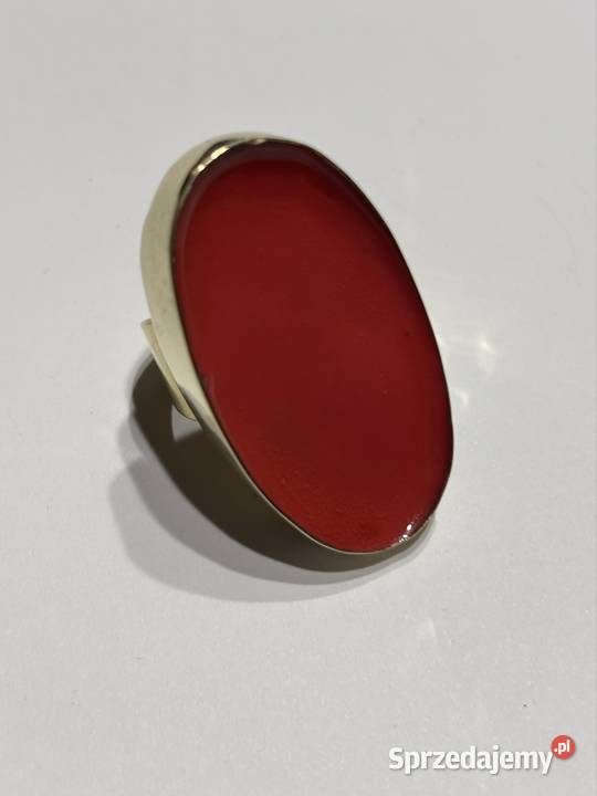 Pierścionek mosiądz z emalią kujawsko-pomorskie Bydgoszcz