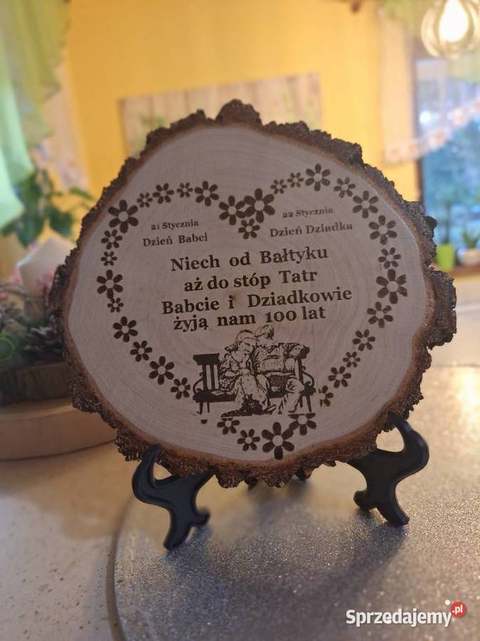 Pamiątka na drewnie Babci i Dziadka Pozostałe Strzyżów