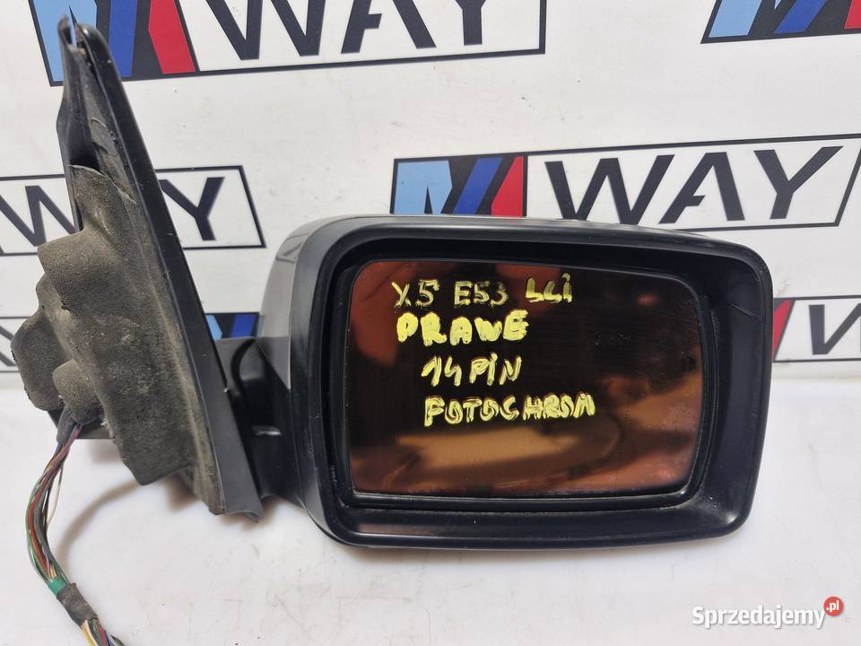 BMW X5 E53 LCI LUSTERKO PRAWE 14 PIN FOTOCHROM