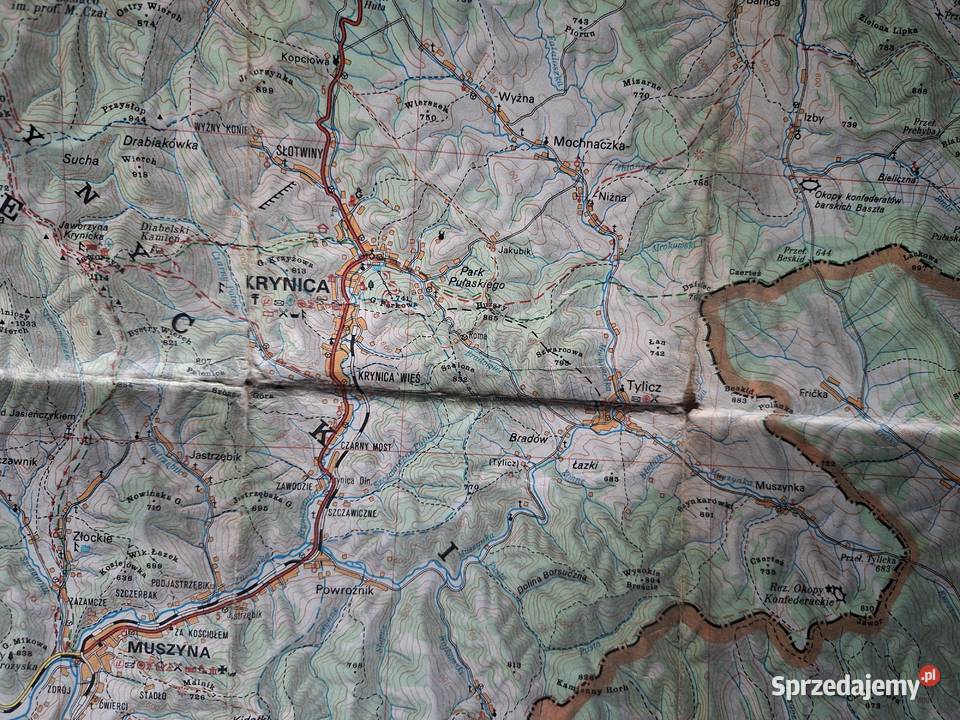 Beskid Sądecki 1 75 000 mapa turystyczna Kraków