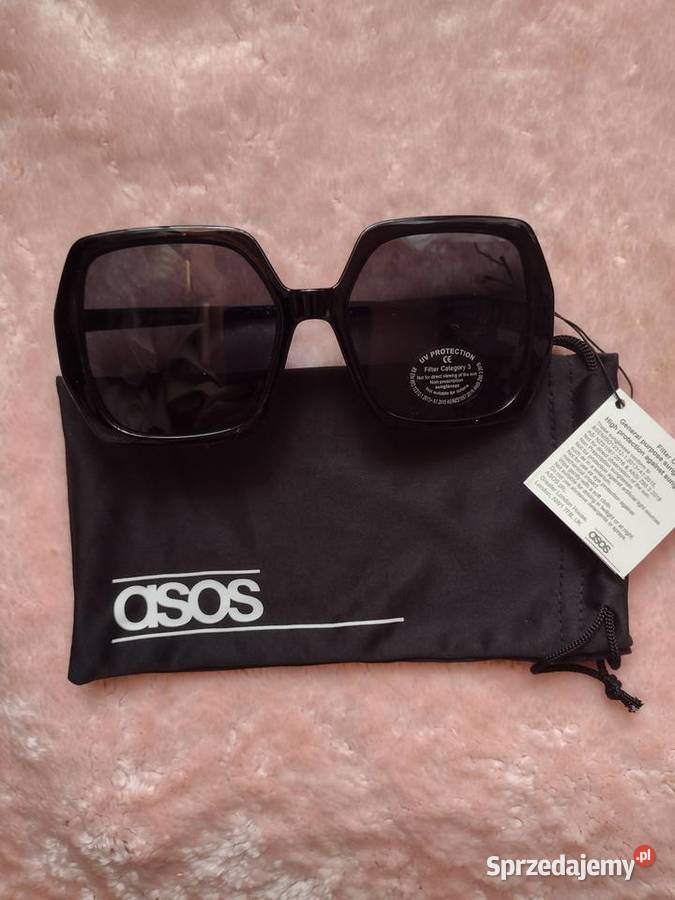 ASOS Czarne okulary przeciwsłoneczne MUCHYw małopolskie Kraków sprzedam