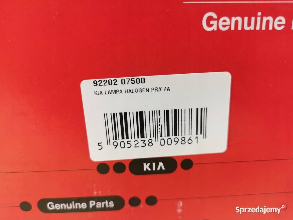 HALOGEN LEWY PRZÓD KIA PICANTO 20072011 lubelskie