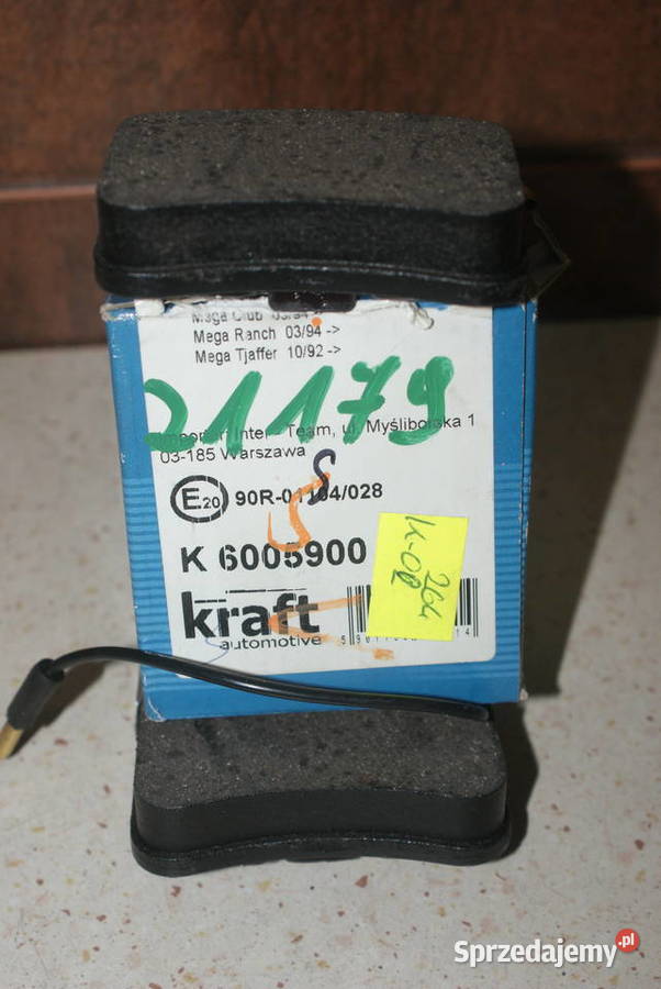 Klocek hamulcowy kpl przód z dodatkami ze mazowieckie Białobrzegi