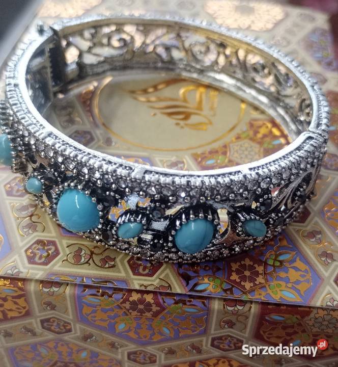 Piękna lśniąca bransoletka mankietowa turecka podlaskie Białystok