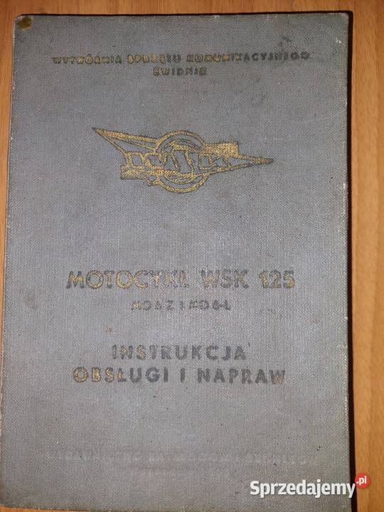 Instrukcja obsługi i napraw Motocykl WSK 126 z małopolskie