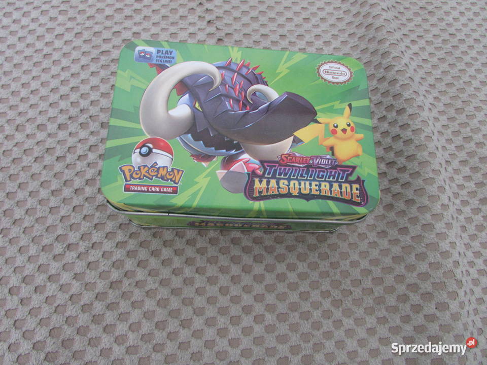 puszka Pokemon metalowa scarletviolet twilight