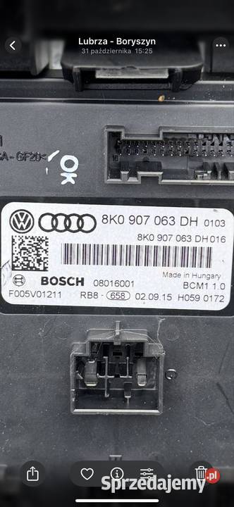 Moduł komfortu z obudową Audi a5 8t osobowe Torzym