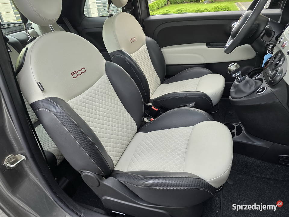 FIAT 500 12i STAR Lounge bogata wersja panorama VAT marża Zgierz