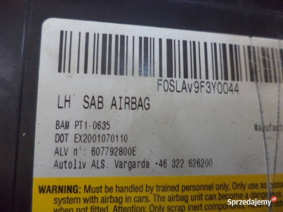 KIA CEED 2007 PODUSZKA AIR BAG FOTELA LEWA PRAWA poduszki powietrzne Turek