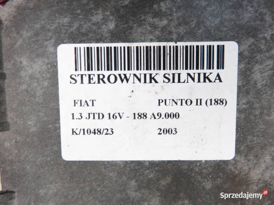 STEROWNIK FIAT PUNTO II 13 JTD 55186608 Komputery małopolskie
