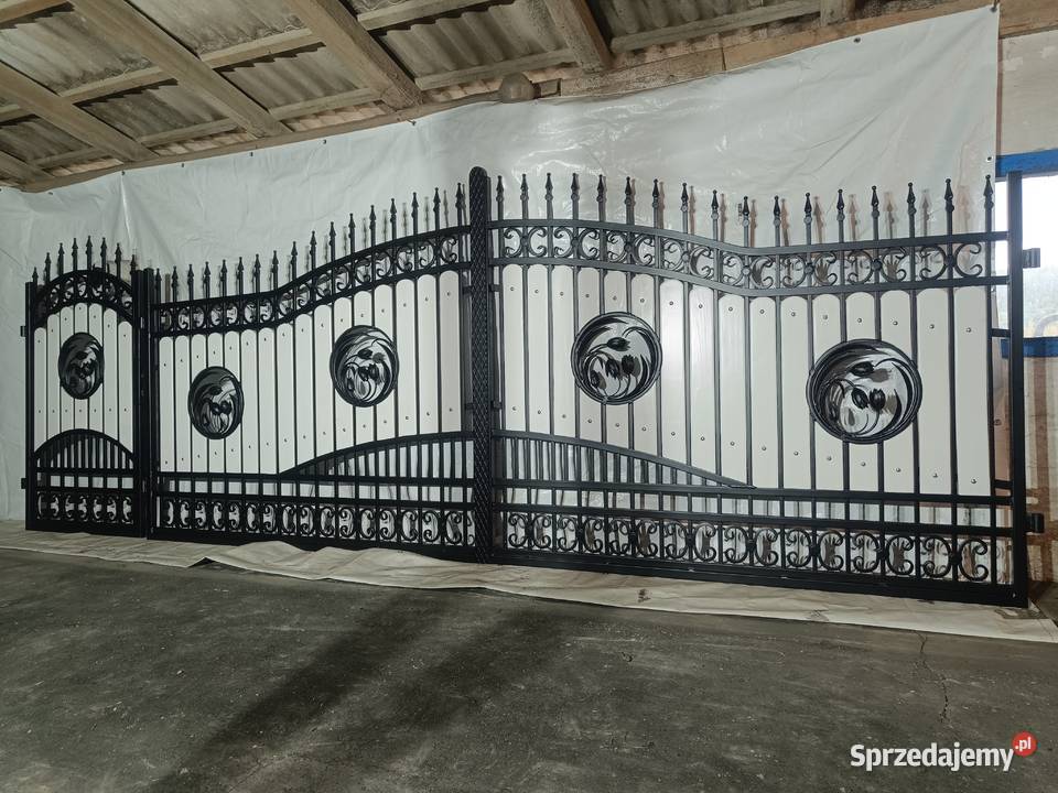 Brama Wjazdowa Dwuskrzydłowa Kuta Pręt Pełny Starachowice