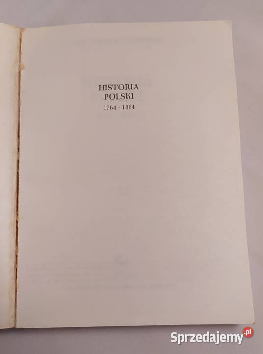HISTORIA POLSKI 1764 1864 Józef Andrzej Hajnówka
